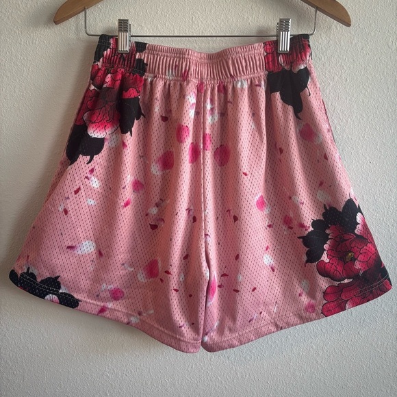 Certified Lifters Brand Pink Cherry Blossom Floral MeshGym Lifting Shorts Large - Picture 7 of 9